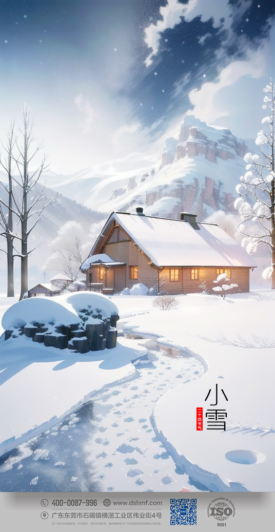 2023年小雪節(jié)氣風景海報 (1)